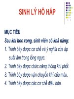 SINH lý hô hấp  SINH LÝ HỌC