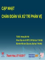 Cập nhật chẩn đoán và cấp cứu sốc phản vệ