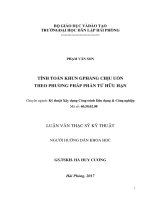 Tính toán khung phẳng chịu uốn theo phương pháp phần tử hữu hạn ( Luận văn thạc sĩ XD)