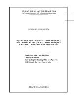 skkn một số biện pháp nâng cao chất lượng cho trẻ mẫu giáo 3 4 tuổi khám phá khoa học ở trường mầm non nga yên 