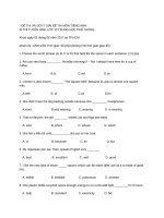 DE TUYEN SINH LOP 10 MON ANH 20172018