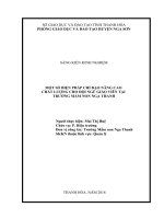 skkn một số biện pháp chỉ đạo nâng cao chất lượng cho đội ngũ giáo viên tại trường mầm non nga thanh 