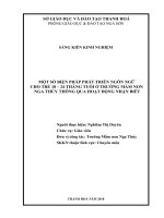 skkn một số biện pháp phát triển ngôn ngữ cho trẻ 18   24 tháng tuổi ở trường mầm non nga thủy 