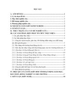 skkn một số biện pháp chỉ đạo giáo viên nâng cao chất lượng hoạt động giáo dục âm nhạc cho trẻ 3 4 tuổi ở trường mầm non thị trấn bến sung, như thanh 