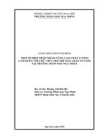 skkn một số biện pháp nâng cao chất lượng làm quen với chữ viết cho trẻ mẫu giáo 5 6 tuổi ở trường mầm non nga nhân 