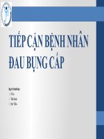 TIẾP CẬN BỆNH NHÂN ĐAU BỤNG CẤP