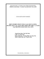 skkn một số biện pháp nâng cao chất lượng hướng dẫn các loại trò chơi cho trẻ 5 6 tuổi tại trường mầm non nga yên 