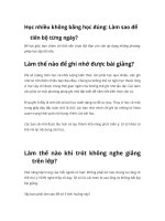 day be cach hoc mẫu giáo