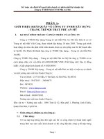 Báo cáo thực tập tốt nghiệp   kế toán xác định kết quả kinh doanh và phân phối lợi nhuận tại công ty TNHH XD TTNT phú an mỹ 