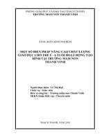 skkn một số biện pháp giúp trẻ mẫu giáo 5 6 tuổi hoạt động tạo hình tại trường mầm non thành vinh 