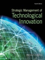 Strategic management of technological innovation 4th ed   melissa a  schilling (mcgraw hill, irwin, 2013) 