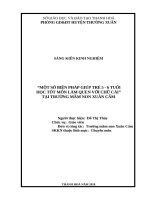 skkn một số biện pháp giúp trẻ 5 6 tuổi học tốt môn làm quen với chữ cái tại trường mầm non xuân cẩm 