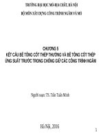 KẾT CẤU BÊ TÔNG CỐT THÉP THƯỜNG VÀ BÊ TÔNG CỐT THÉP ỨNG SUẤT TRƯỚC TRONG CHỐNG GIỮ CÁC CÔNG TRÌNH NGẦM