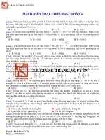Điên xoay chiều - Dạng 4 - Mạch điện xoay chiều RLC-P2