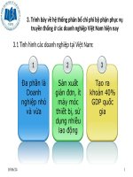 Trình bày hệ thống phân bổ chi phí bộ phận phục vụ truyền thống ở các doanh nghiệp việt nam hiện nay và phân tích những ảnh hưởng của thông tin kế toá (2) 