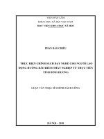 Thực hiện chính sách dạy nghề cho người lao động hưởng bảo hiểm thất nghiệp từ thực tiễn tỉnh bình dương
