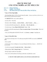 138 câu CHUYÊN đề  câu CÙNG NGHĨA và câu nối 2 câu (1)