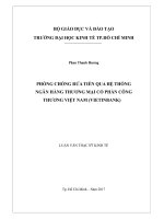 Phòng chống rửa tiền qua hệ thống ngân hàng thương mại cổ phần công thương việt nam (viettinbank) 