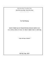Hoàn thiện quản trị kinh doanh bất động sản của tổng công ty đầu tư phát triển nhà và đô thị 