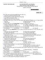 ĐỀ THI THỬ THPT QUỐC GIA NĂM 2018