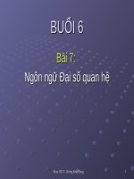 Slide bài giảng môn cơ sở dữ liệu (ĐH quốc gia HCM)