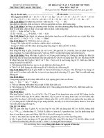 De, dap an KSCL lan 3 hoa 10(17   18)