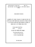 Nghiên cứu thực trạng và một số yếu tố liên quan đến bệnh quanh răng ở học sinh 12 -14 tuổi tại huyện Quế Phong tỉnh Nghệ An, hiệu quả can thiệp (2016 - 2017) (FULL TEXT)