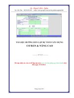 Hướng dẫn lập dự toán công tình xây dựng 