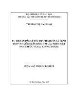 Sự truyền dẫn cú sốc thanh khoản và kênh cho vay liên ngân hàng tại các ngân hàng thương mại việt nam trước và sau khủng hoảng 