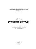 giáo trình lý thuyết kế toán