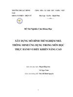 bai toan van NCKH xay dựng mô hình nhà thí nghiệm cho vi điều khiển nâng cao