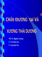 CHẤN thƯƠNG tai VÀ XƯƠNG THÁI DƯƠNG