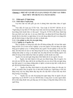 PHÂN TÍCH THỰC TRẠNG HOẠT ĐỘNG CHO VAY THEO hạn mức tín DỤNG tại NGÂN HÀNG á CHÂU  CHI NHÁNH đà NẴNG TRONG