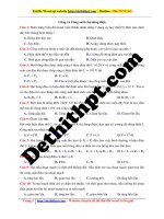 20 câu hỏi về công và công suất của dòng điện 