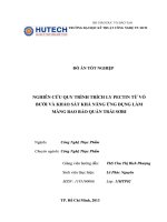 NGHIÊN cứu QUY TRÌNH TRÍCH LY PECTIN từ vỏ bưởi và KHẢO sát KHẢ NĂNG ỨNG DỤNG làm MÀNG BAO bảo QUẢN TRÁI SƠRI 