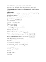 Công phá giải nhanh chủ đề TỔNG hợp các DAO ĐỘNG điều hòa có lời giải chi tiết 