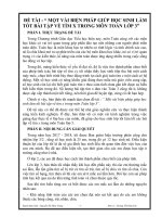 MỘT VÀI BIỆN PHÁP GIÚP HỌC SINH LÀM TỐT BÀI TẬP VỀ TÌM X TRONG MÔN TOÁN LỚP 3