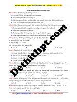 14 câu hỏi về dòng điện và cường độ dòng điện 