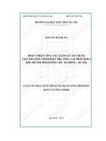 Hoàn thiện công tác giám sát xây dựng tại cụm công trình biệt thự song lập phân khu đô tihj mới dương nội   hà đông   hà nội (tt) 