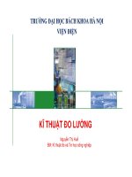 Bài giảng Kỹ thuật đo lường Đh BKHN