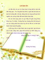 Nghiên cứu cấu trúc và liên kết hóa học của một số hợp chất vô cơ bằng phương pháp hóa học tính toán 