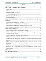 Phân tích phương thức đấu thầu quốc tế và đánh giá tình hình hoạt động đấu thầu quốc tế tại Việt Nam hiện nay