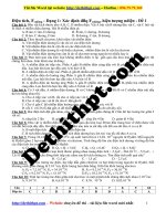 Các dạng bài tập về tĩnh điện 