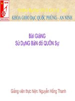 Hướng dẫn sử dụng bản đồ trong học phần quốc phòng an ninh bắn súng AK 1 ĐH BKHN