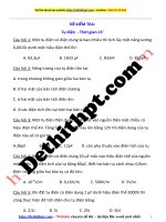 Đề kiểm tra 15 tụ điện    chương 1 điện tích, điện trường 