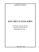 SKKN giúp hs lớp 2 giải tốt các bài toán có lời văn