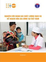 NGHIÊN CỨU ĐÁNH GIÁ CHẤT LƯỢNG DỊCH VỤ KẾ HOẠCH HÓA GIA ĐÌNH TẠI VIỆT NAM