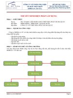 Thuyết minh biện pháp thi công nhà thép tiền chế