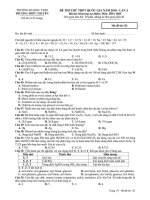 GIẢI CHI TIẾT đề THI THỬ THPT QG năm 2018 (môn hóa) lần 3 TRƯỜNG CHUYÊN (đh VINH)   GV bùi XUÂN ĐÔNG 