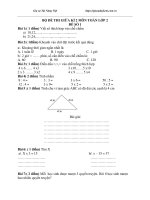 Bộ đề thi giữa kì 2 môn toán lớp 2 